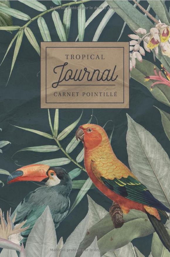 Tropical journal carnet pointillé Bullet Journal